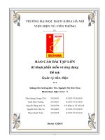 Báo cáo bài tập lớn kĩ thuật phần mềm và ứng dụng quản lý tiền điện