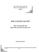 Phân tích thiết kế hệ thống ATM