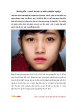 Hướng dẫn retouch da mặt trắng hồng tự nhiên bằng photoshop