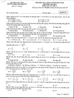 Đề thi khảo sát chất lượng đầu năm môn Vật lý lớp 11 trường THPT Hàn Thuyên, Bắc Ninh năm học 2016 - 2017