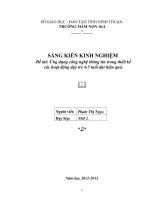 Ứng dụng công nghệ thông tin trong thiết kế các hoạt động dạy trẻ 45 tuổi đạt hiệu quả.