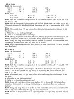 Đề ôn tập số 3 Toán TV lớp 3