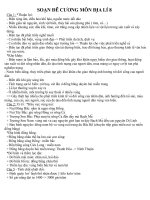 SOẠN đề CƯƠNG môn địa LÍ 8