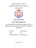 ĐỒ án  quản trị MARKETING