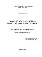 Ngôn ngữ độc thoại nội tâm