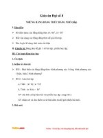 Giáo án Đại số 8 chương 1 bài 4: Những hằng đẳng thức đáng nhớ (tiếp)