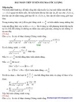 phương pháp tìm đại lượng trung gian bài toán tiếp tuyến