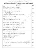 Đáp án đề thi tuyển sinh lớp 10 môn Vật Lý 20013