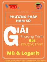phương pháp hàm số giải phương trình và bất phương trình mũ và logarit