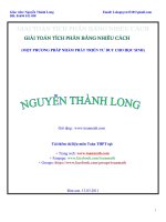 giải tích phân bằng nhiều cách