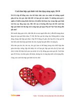 Cách làm hộp quà hình trái tim tặng bạn gái ngày 20-10