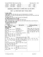 GIÁO ÁN ĐẠI SỐ 8 3 CỘT CHUẨN KTKN