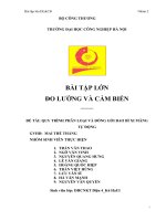 BÀI TẬP LỚN ĐO LƯỜNG VÀ CẢM BIẾN: QUY TRÌNH PHÂN LOẠI VÀ ĐÓNG GÓI BAO BÌ XI MĂNG TỰ ĐỘNG