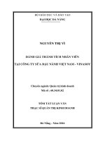 Đánh giá thành tích nhân viên tại công ty sữa đậu nành việt nam   VINASOY 