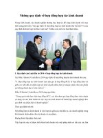 Quy định mới về hợp đồng hợp tác kinh doanh