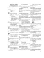 ĐÁP án bộ đề THI TRẮC NGHIỆM CHO NGHÀNH THUẾ