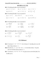 Bài tập giải tích 12 chương 1 Các dạng bài tập liên quan Khảo sát và vẽ đồ thị hàm số