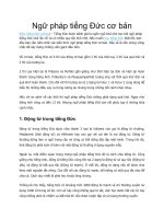 Ngữ pháp tiếng Đức cơ bản