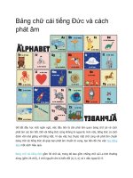 Bảng chữ cái tiếng Đức và cách phát âm
