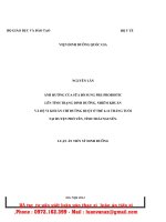 Ảnh hưởng của sữa bổ sung pre probiotic lên t̀nh trạng dinh dưỡng, nhiễm khuẩn và hệ vi khuẩn chí đường ruột ở trẻ 6 12 tháng tuổi tại huyện phổ yên, tỉnh thái nguyên 