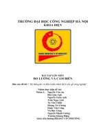 BÀI TẬP LỚN MÔN ĐO LƯỜNG VÀ CẢM BIẾN: Hệ thống đo và điều khiển nhiệt độ lò sấy gỗ công nghiệp