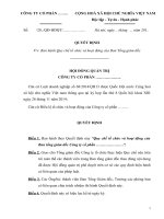 Quy chế tổ chức và hoạt động của ban tổng giám đốc mới nhất