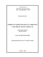 Nghiên cứu kinh giáng bút của Thiện đàn cuối thế kỷ XIX đầu thế kỷ XX