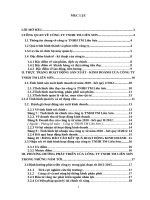 Báo cáo thực tập QTKD: Thực trạng hoạt động kinh doanh của công ty TNHH TM Liên Sơn