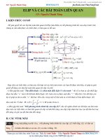 hình học oxy  elip và các bài toán liên quan