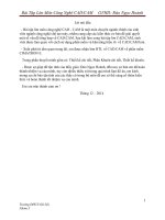 Bài Tập Lớn Môn Công Nghệ CADCAM: Thiết kế chi tiết, Phân Khuôn chi tiết, Thiết kế khuôn