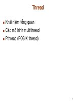 Bài giảng hệ điều hành chương 3 thread new