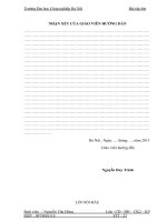 Bài tập lớn: Thiết Kế Dụng Cụ Cắt Để Gia Công Các Chi Tiết (có file cad)