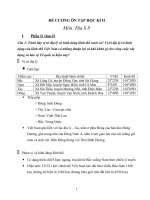 Đề cương ôn tập học kì II địa lý lớp 8