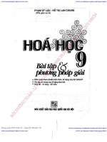 Bài tập hóa học lớp 9 nâng cao và bài giải phần 1