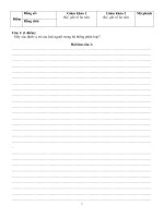 Đề thi olympic sinh học  lớp 10 đề chính thức