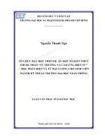 Tổ chức dạy học theo dự án một số kiến thức thuộc phần “từ trường và cảm ứng điện từ” – học phần điện và từ đại cương cho sinh viên ngành kỹ thuật trường đại học giao thông 