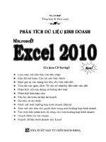 PHÂN TÍCH DỮ LIỆU KINH DOANH BẰNG MS EXCEL 2010