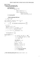 TÓM TẮT KIẾN THỨC CƠ BẢN TOÁN LUYỆN THI ĐẠI HỌC