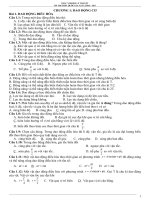 Trắc nghiệm lý thuyết vật lý lớp 12