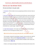 Cấu trúc của Task 1 Ielts