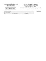 Đề thi olympic ngữ văn  lớp 10 đề chính thức