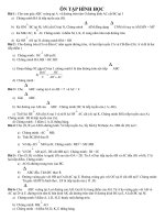 Bài tập hình học lớp 9  ôn tập tuyển sinh 10