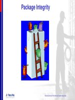 Package integrity  Trình trạng đóng gói bao bì trong sản xuất sữa
