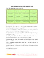 Đề thi Violympic Toán lớp 3 vòng 3 năm 2015 - 2016