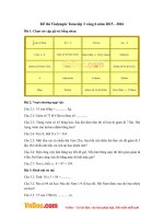 Đề thi Violympic Toán lớp 3 vòng 6 năm 2015 - 2016