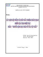 Xây dựng hệ thống câu hỏi trắc nghiệm khách quan nhiều lựa chọn nhiệt học phần thuyết động học phân tử của vật chất 