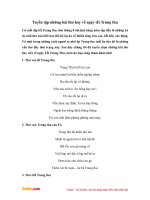 Tuyển tập những bài thơ hay về ngày tết Trung thu