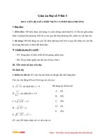 Giáo án Đại số 9 chương 1 bài 3: Liên hệ giữa phép nhân và phép khai phương