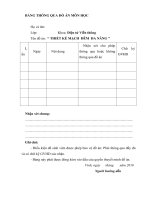 Báo cáo đồ án số  thiết kế mạch đếm đa năng