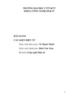 BÀI GIẢNG CẤU KIỆN ĐIỆN TỬ